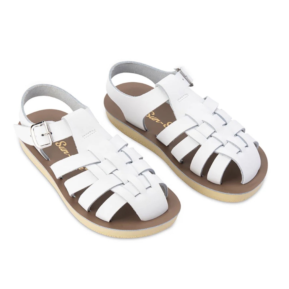 SALT WATER SANDALS Sun-San Sailor White - Kids 13